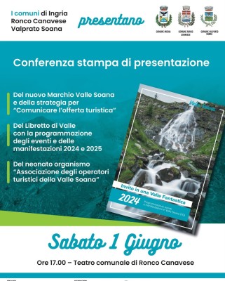 Conferenza stampa di presentazione _del nuovo Marchio #ValleSoana - Ronco Canavese
