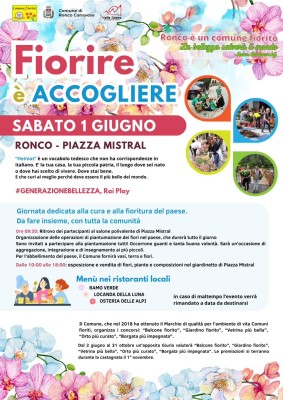 FIORIRE E’ ACCOGLIERE - Ronco Canavese