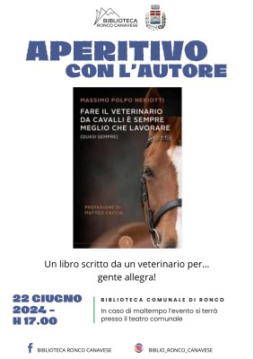 Massimo Polpo Neriotti - Aperitivo con l'autore - Ronco Canavese