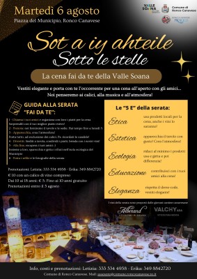 SOT A IY AHTEILE - La cena fai da te della Valle Soana - Ronco Canavese