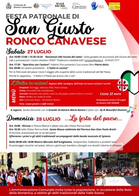 FESTA PATRONALE DI SAN GIUSTO - Ronco Canavese