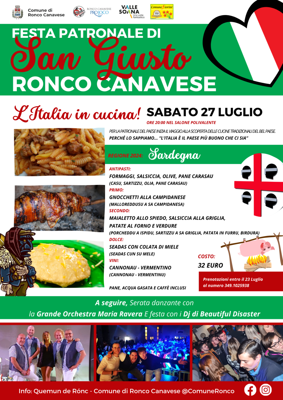 L'Italia in cucina! Cena sarda