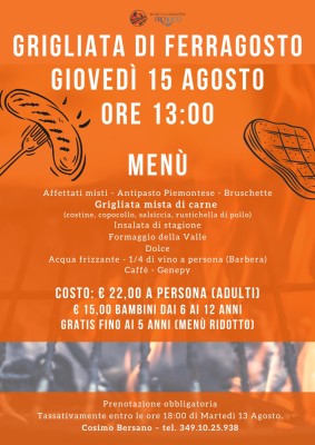Grigliata di Ferragosto 2024 - Ronco Canavese