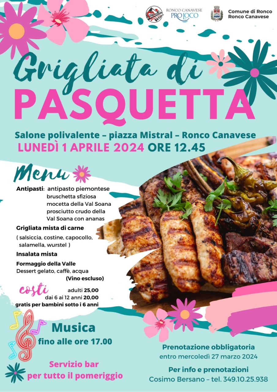 Grigliata di Pasquetta a Ronco Canavese