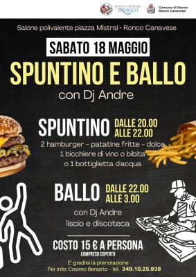 Spuntino e ballo - Ronco Canavese