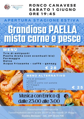 Paella mista carne e pesce - Ronco Canavese